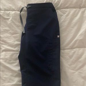 Figs Navy Yola Skinny Scrub Pants